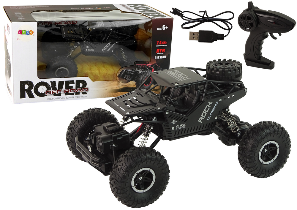 Bestuurbare auto - R/C buggy - tot 30m - 2,4GHz - zwart