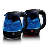 Waterkoker ELDOM - 1,5L - 2000W - draadloos - glas - rood zwart