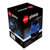 Waterkoker ELDOM - 1,5L - 2000W - draadloos - glas - rood zwart