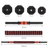 Halterset - verstelbare dumbbells - gewichten set - 30kg