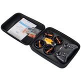 Drone - met camera - 12x3x11cm - inclusief koffer - oranje zwart