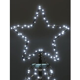 Vlaggenmast kerstboom - 300cm - LED - IP44 - 8 verlichtingsmodi