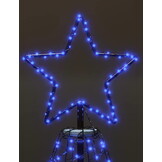 Vlaggenmast kerstboom - 180cm - LED - IP44 - 8 verlichtingsmodi