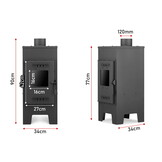 Houtkachel - 7,5 kW - A+ ECO-DESIGN