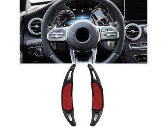 Schakelflippers Mercedes AMG G63 W463, GLA35/GLA45 X156 - zwart