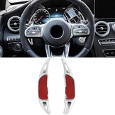 Schakelflippers geschikt voor Mercedes AMG G63 W463, GLA35/GLA45 X156 - zilver
