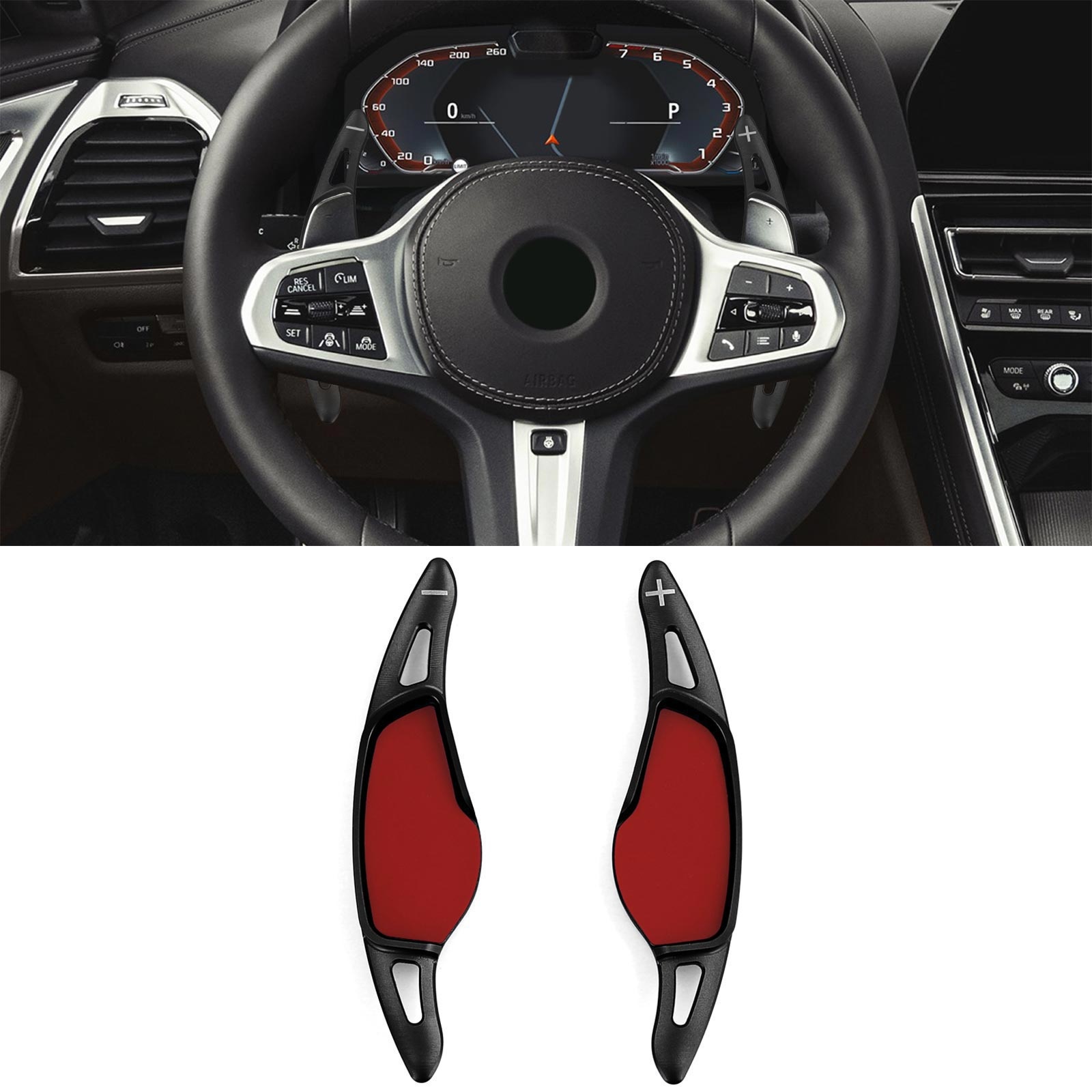 Schakelflippers BMW X3/X3M G01/F97, X4/X4M G02/F98, X5/X5M G05/F95 - zwart
