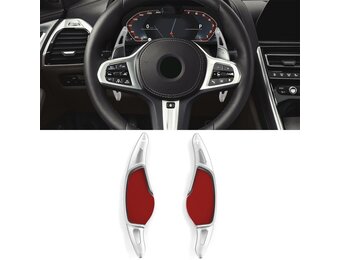 Schakelflippers BMW 3-serie G20/21, 4-serie G22/G23/G26, 5-serie G30/G31, 6-serie GT/G32 - zilver