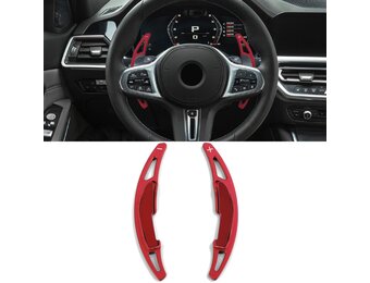 Schakelflippers BMW X5M F85, X6M F86 - aluminium - rood