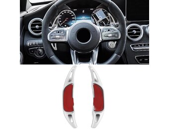 Schakelflippers geschikt voor Mercedes AMG GLA35/GLA45 X156, GLS53/GLS63 X166 - zilver
