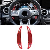 Schakelflippers geschikt voor Mercedes AMG G63 W463, GLA35/GLA45 X156 - rood