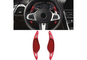 Schakelflippers geschikt voor BMW 7-serie G11, 8-serie G15, Z4 G29, X6/X6M G06/F96 - rood