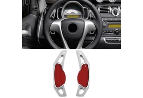 Schakelflippers Smart ForTwo 451 coupe/cabrio 2009-2019 - zilver