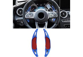 Schakelflippers geschikt voor Mercedes AMG GLB35 X247, AMG GLC43/GLC63 X253/C253 - blauw