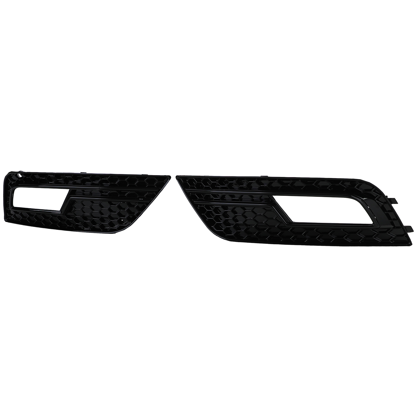 Grille geschikt voor Audi A4 B8, sedan/avant - 2-delige set - zwart glans