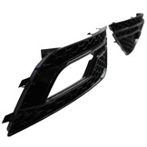 Grille geschikt voor Audi A4 B8, sedan/avant - 2-delige set - zwart glans