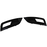 Grille geschikt voor Audi A4 B8, sedan/avant - 2-delige set - zwart glans
