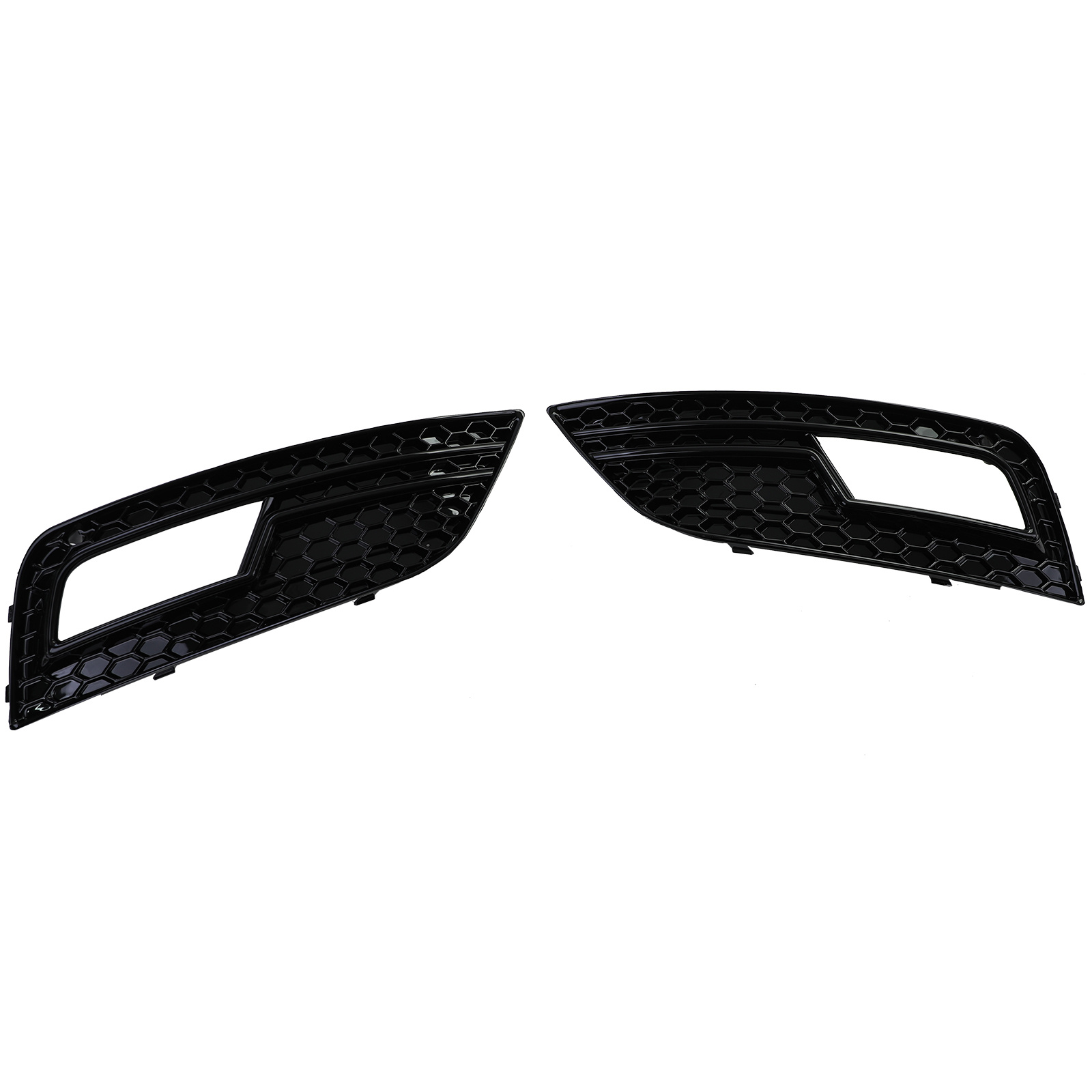 Grille geschikt voor Audi A4 B8, sedan/avant - 2-delige set - zwart glans