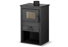 Houtkachel - staal - vrijstaand - 9KW