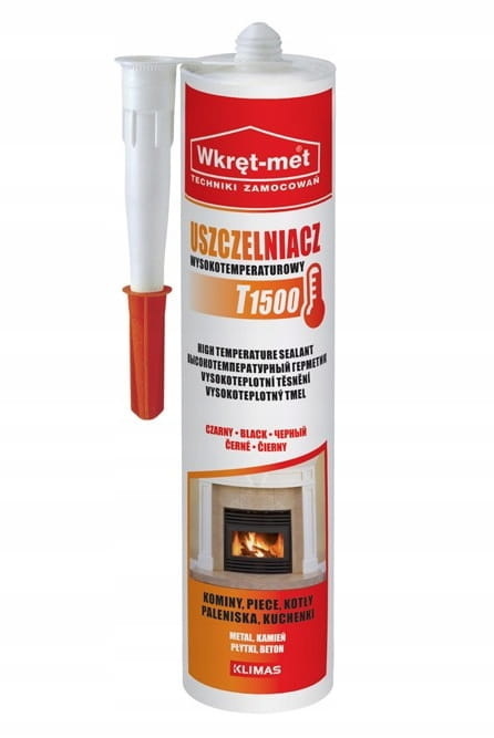 Hittebestendige kit - tot 1500 graden - zwart