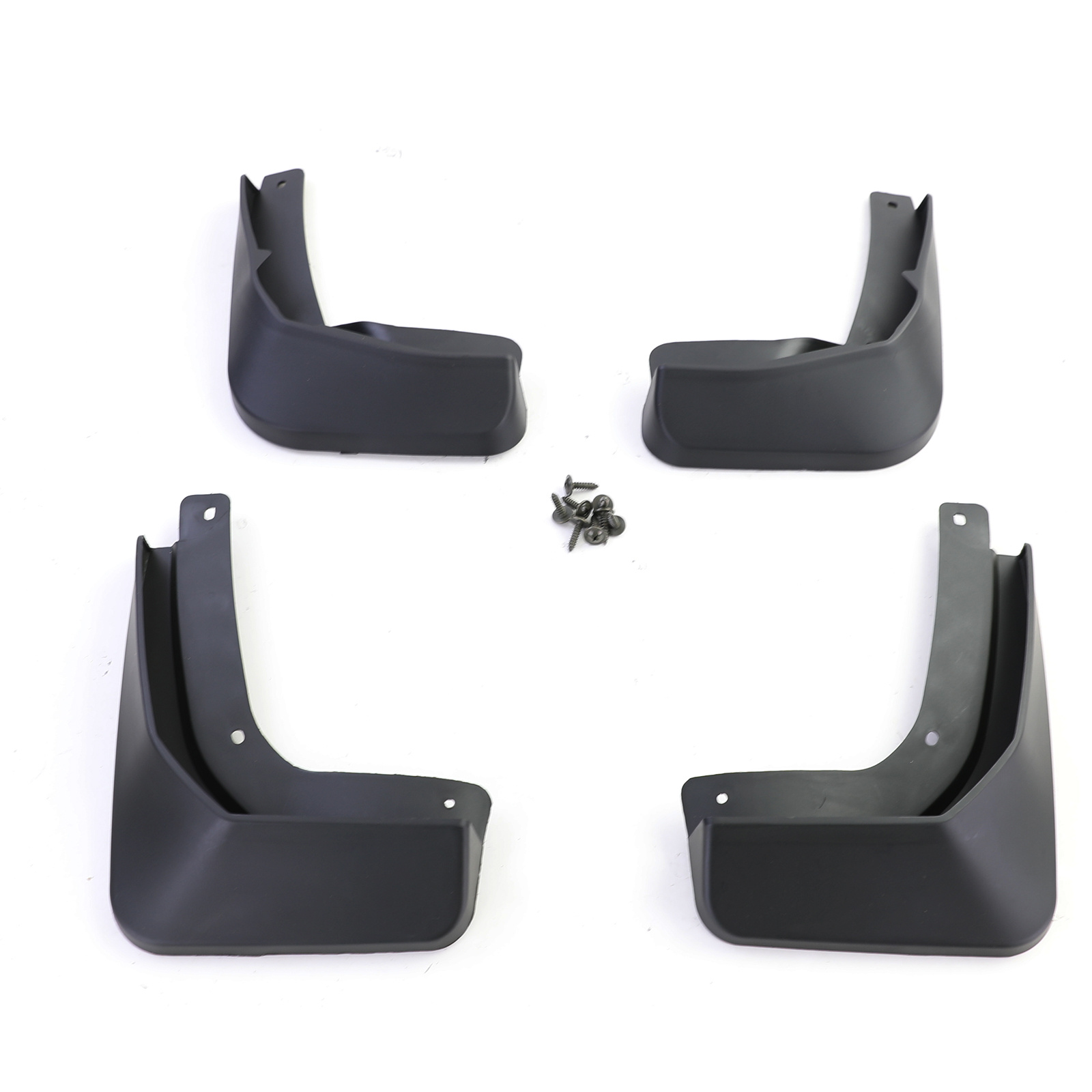 Spatlappen - voor VW Golf Sportsvan 2014-2017 - 4-delig - zwart