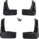 Spatlappen - voor VW Golf 7.5 2017-2021 - 4-delig - R-Line - zwart