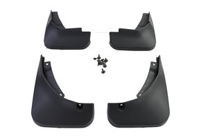 Spatlappen - voor VW Passat CC 35 2008-2012 - 4-delig - voor en achter - zwart