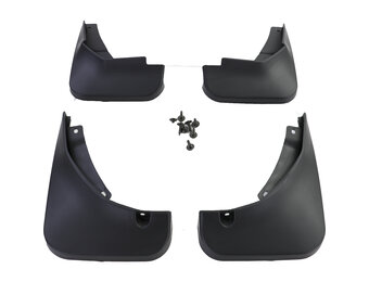 Spatlappen - voor VW Passat CC 35 2008-2012 - 4-delig - voor en achter - zwart