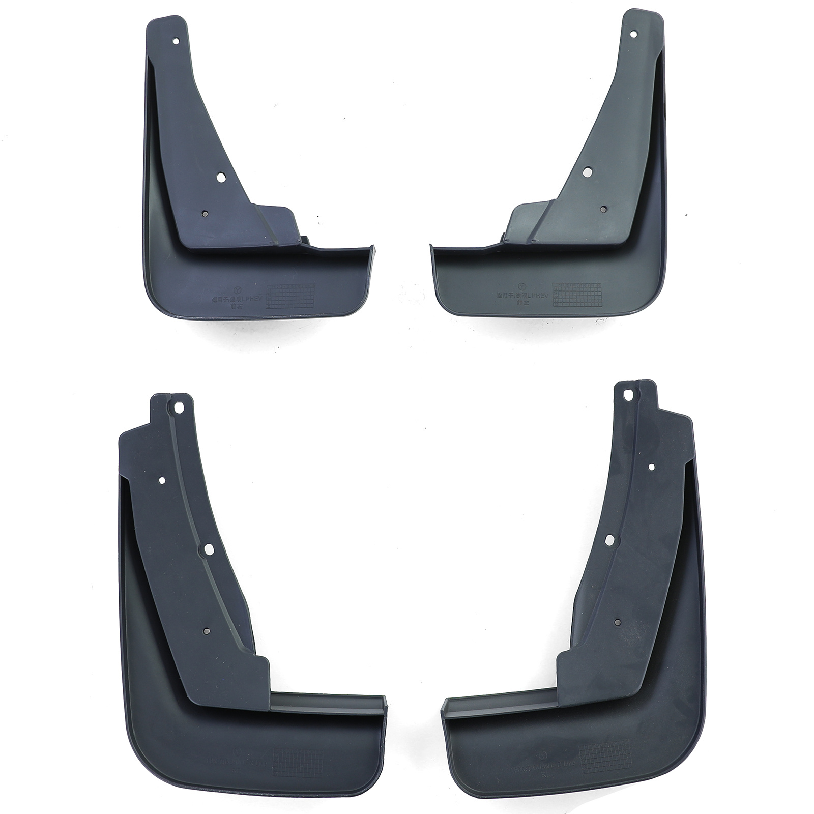 Spatlappen geschikt voor VW Tiguan X SUV-coupé vanaf 2020 - 4-delig - R-Line - zwart