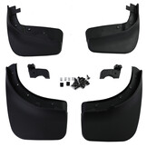 Spatlappen - voor VW Touareg II 7P 2010-2018 - 4-delig - zwart