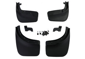 Spatlappen geschikt voor VW Touareg II 7P 2010-2018 - 4-delig - zwart