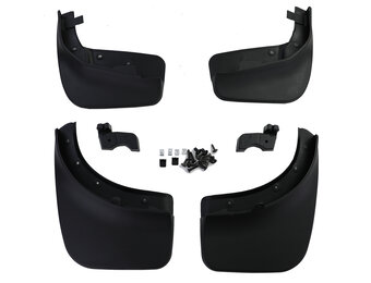 Spatlappen geschikt voor VW Touareg II 7P 2010-2018 - 4-delig - zwart