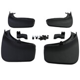 Spatlappen geschikt voor VW Touareg II 7P 2010-2018 - 4-delig - zwart