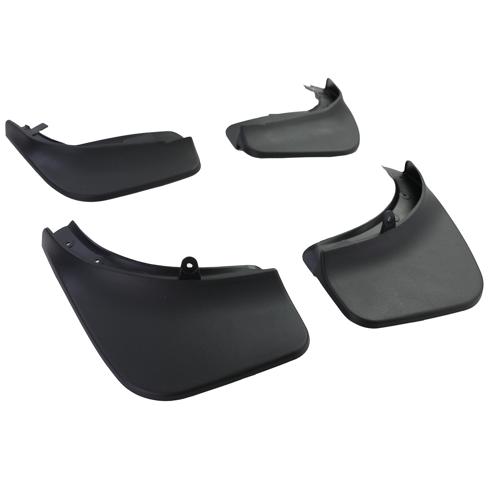 Spatlappen geschikt voor VW Touareg II 7P 2010-2018 - 4-delig - zwart