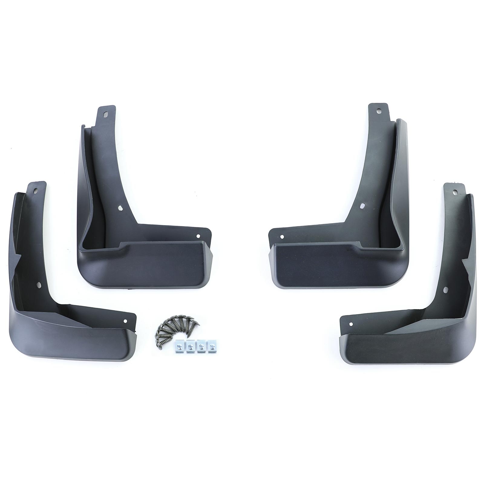 Spatlappen - geschikt voor VW Golf 8 vanaf 11/2019 - 4-delig - R-Line - zwart