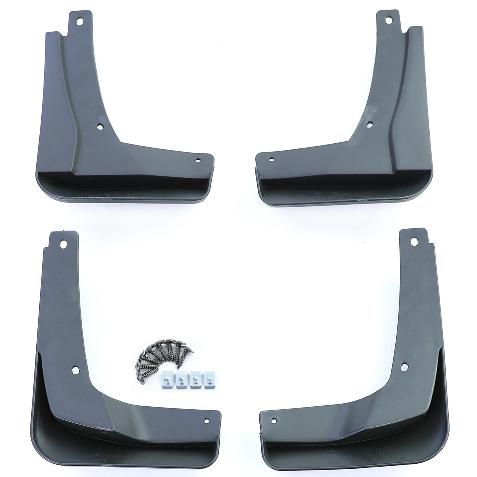 Spatlappen - geschikt voor VW Golf 8 vanaf 11/2019 - 4-delig - R-Line - zwart