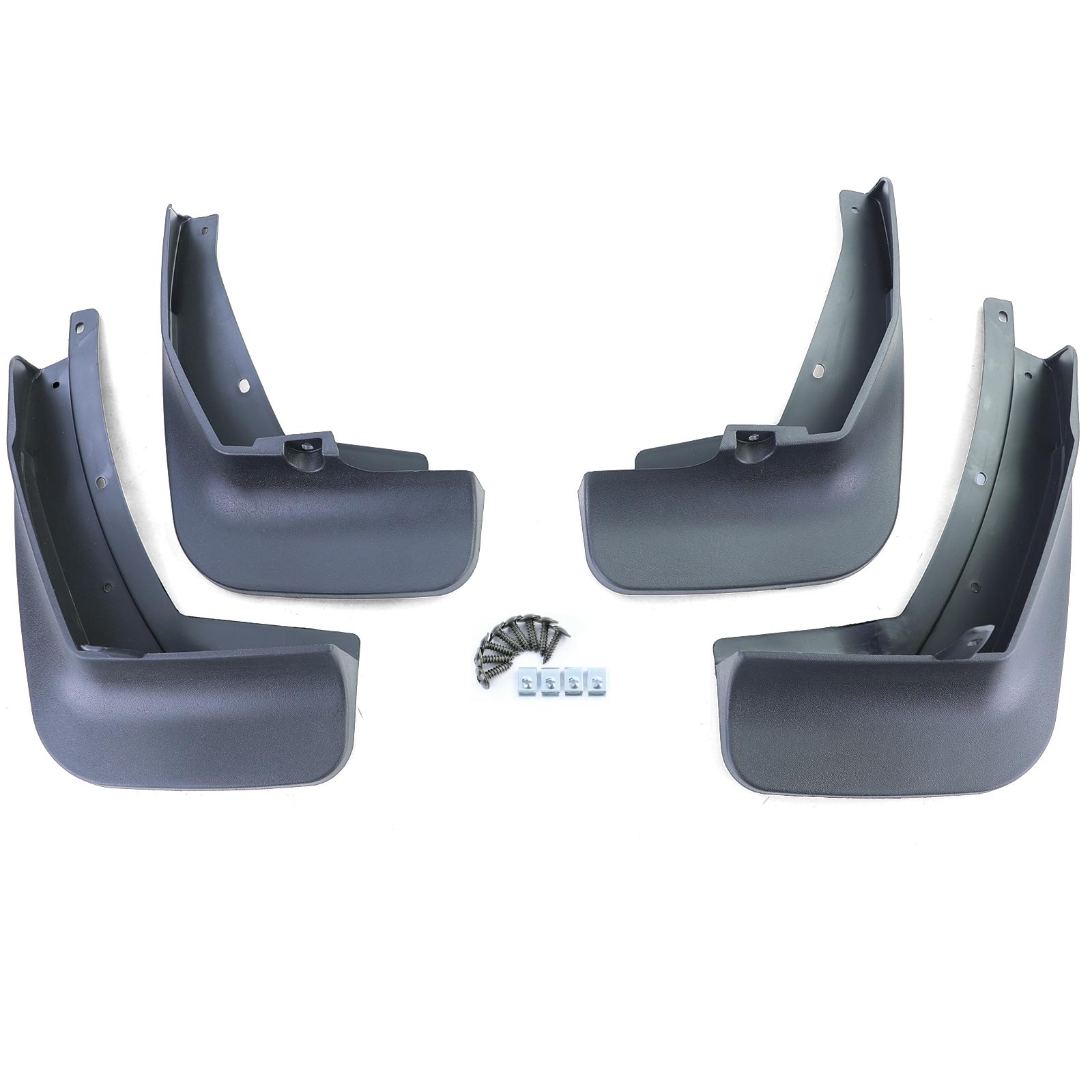 Spatlappen - voor VW Tiguan 2 AD1 vanaf 2016 - 4-delig - zwart