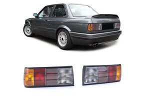 Achterlichten geschikt voor BMW 3 serie E30 sedan/cabrio/touring 1987-1994 - zwart smoke