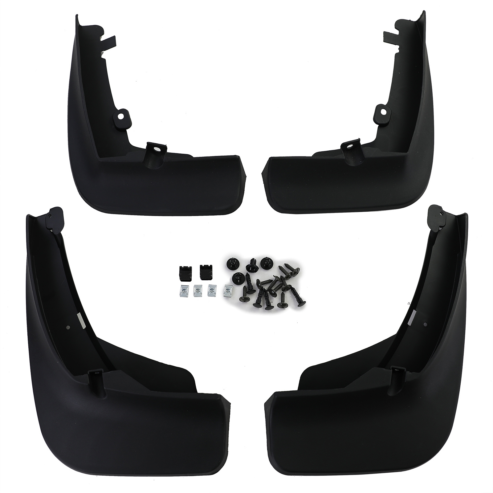 Spatlappen geschikt voor VW Touareg CR vanaf 2018 - 4-delig - zwart