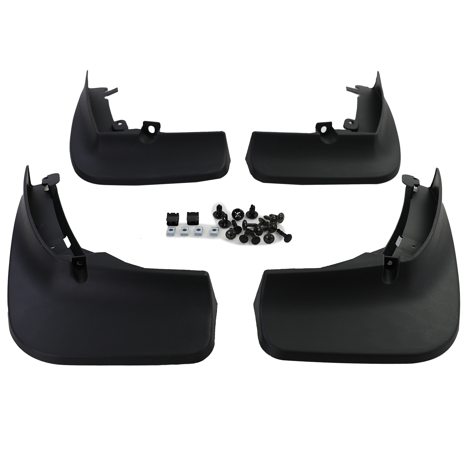 Spatlappen geschikt voor VW Touareg CR vanaf 2018 - 4-delig - zwart