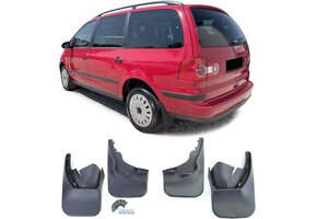Spatlappen - voor VW Sharan 7M 04/2000-03/2010 - 4-delig - zwart