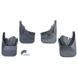 Spatlappen geschikt voor VW Sharan 7M 04/2000-03/2010 - 4-delig - zwart