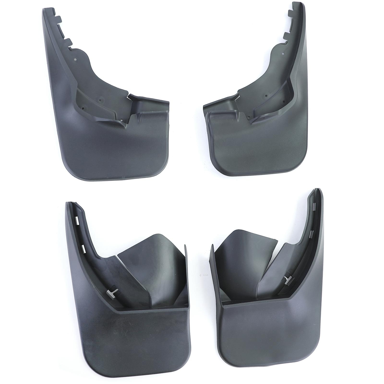 Spatlappen geschikt voor VW Sharan 7M 04/2000-03/2010 - 4-delig - zwart