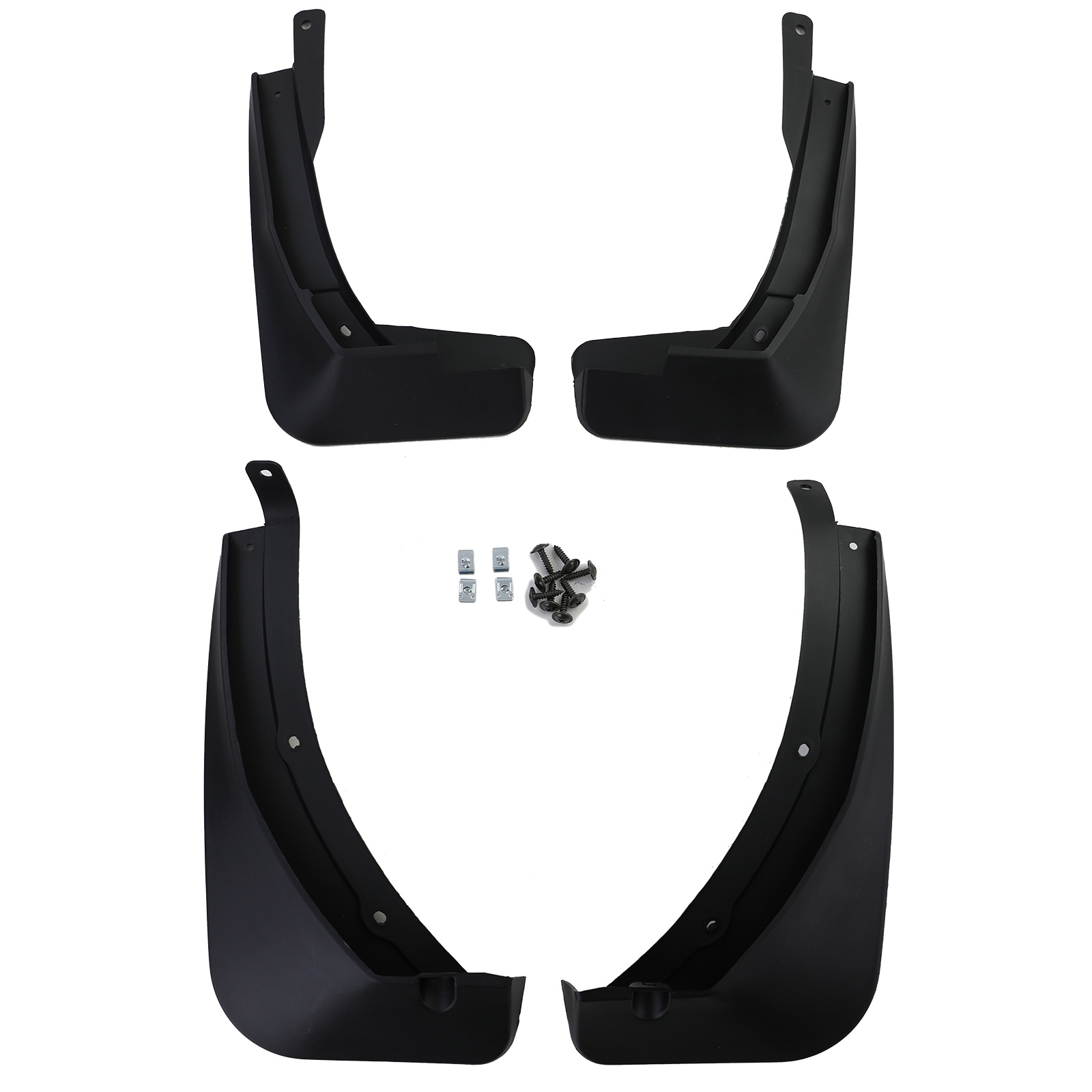 Spatlappen - voor VW T-Roc vanaf 2017 - 4-delig - zwart