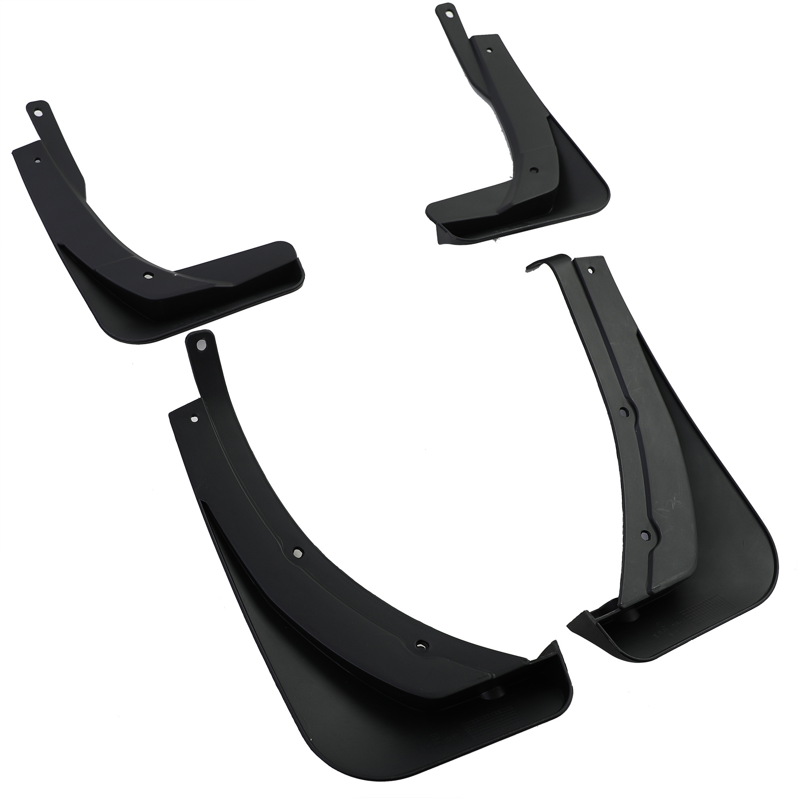 Spatlappen - geschikt voor VW T-Roc vanaf 2017 - 4-delig - zwart