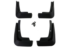 Spatlappen - voor VW Golf 8 vanaf 2019 - 4-delig - voor en achter - zwart