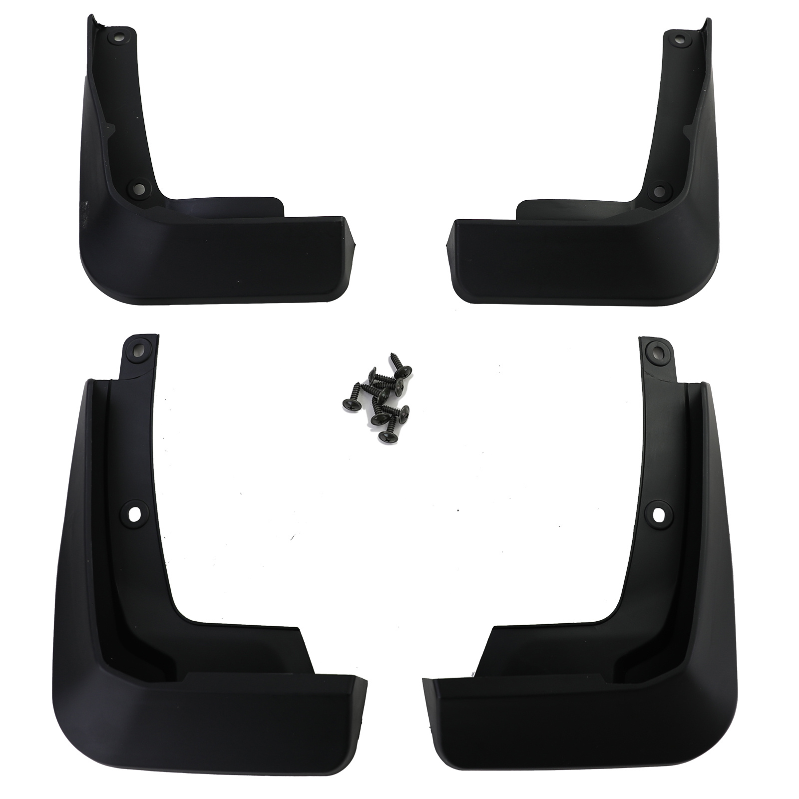 Spatlappen - voor VW Golf 8 vanaf 2019 - 4-delig - voor en achter - zwart