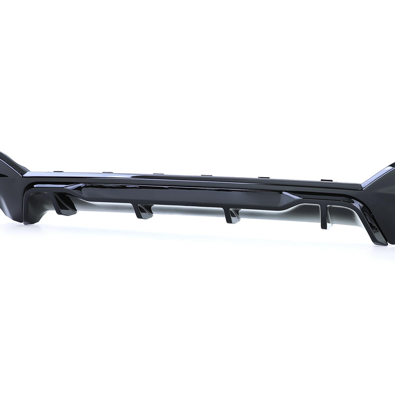 Diffusor achterbumper - geschikt voor BMW 3-serie G20 G21 320i, 330i, 320e, 330e, 320d, 330d sedan/touring 11/2018-06/2022 - glanzend zwart