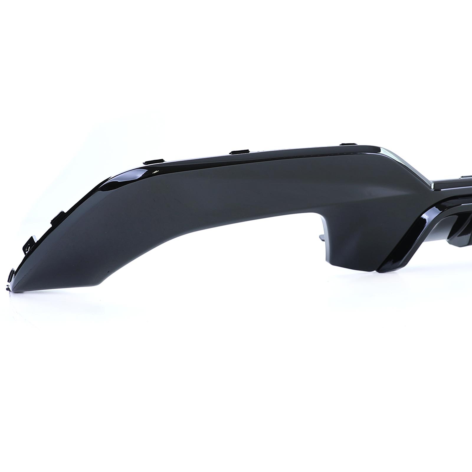 Diffusor achterbumper - geschikt voor BMW 3-serie G20 G21 320i, 330i, 320e, 330e, 320d, 330d sedan/touring 11/2018-06/2022 - glanzend zwart