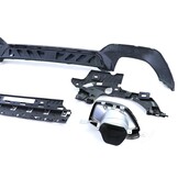 Diffusor achterbumper - geschikt voor BMW 3-serie G20 G21 320i, 330i, 320e, 330e, 320d, 330d sedan/touring 11/2018-06/2022 - glanzend zwart